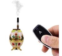 Yiduomile Macchina del fumo in metallo, mini macchina del fumo per fotografia, feste e creazione di atmosfera, generatore di nebbia durevole e portatile (splendente)
