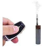 Yiduomile Mini macchina del fumo in metallo, mini macchina del fumo per fotografia, feste e creazione di atmosfera, generatore di nebbia durevole e portatile (metallo grigio)