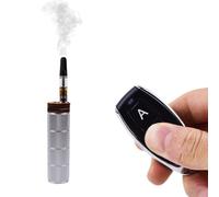 Yiduomile Mini macchina del fumo in metallo, per fotografia, feste e creazione di atmosfera, generatore di nebbia durevole e portatile (metallo grigio argento)