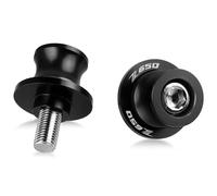 YIEBA Supporti per Forcellone Posteriore - M8 Supporti Cavalletto Alluminio Spool Swing Arm Bobine Sliders Stand per Z650 Z 650 2017-2023(Nero)