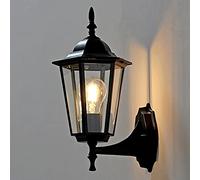 YIeDGvb Lampadari, Lampada da parete vintage con lanterna resistente alle intemperie E27, applique retrò, lampada for giardino, portico, bar, vialetto, sala caffè