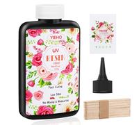 YIEHO 100g Resina UV Trasparente, Resina Epossidica Trasparente Duro Fast Curing per Bijoux e Gioielli