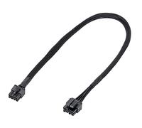 YieJoya CPU 8 pin maschio su CPU 8 pin (4+4 rimovibili), spina EPS-12 V, adattatore di alimentazione, cavo rivestito per Corsair modulare alimentazione (62 cm/24,4 pollici)