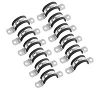 YIEMI Fascette per tubi, fascetta per tubi in acciaio inossidabile 304 da 200 mm di diametro, fascetta per tubi a U per tubi, tubi o cavi metallici (12 pezzi)