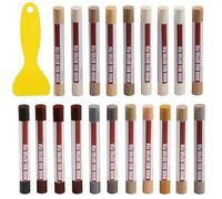 YIEMI Wood Filler Stick, 20 Farben Holzreparaturstifte, Holzmöbelmarker für die Reparatur von Holzböden, Schränken und Brettern(Gemeinsame Reihe)
