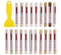 YIEMI Wood Filler Stick, 20 Farben Holzreparaturstifte, Holzmöbelmarker für die Reparatur von Holzböden, Schränken und Brettern(Weiße Reihe)