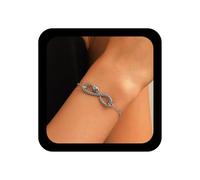 Yienate Bracciale a serpente vintage argento serpente infinito amore braccialetto dichiarazione serpente catena punk serpente braccialetti infinito simbolo amore serpente braccialetti dell'amicizia