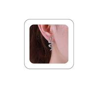 Yienate Orecchino Punk Serpente Goccia Argento Piccolo Serpente Orecchino Vintage Serpente Orecchino Gothic Dichiarazione Animale Cobra Goccia Orecchini Gioielli Per Le Donne Ragazze