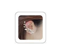 Yienate Unico Orecchini A Foglia D'oro Orecchini A Perno Petalo Opale Gemma Scalatore Cingolato Orecchini Moda Zircone U Clip Polsino Orecchino Per Donna E Ragazza