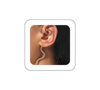 Yienate Unico Singolo Serpente Orecchini Orecchini Orecchie Clip Vintage Medusa Zircone No Orecchini Forati Appendere Personalità Dichiarazione Animale Orecchini Per Donne E Ragazze