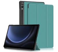 Yiernuo Custodia per Samsung Galaxy Tab S9 FE+/Tab S9 FE Plus/Tab S9 Plus 12,4 Pollici SM-X610/X616 X810/X816B/X818U Tablet,Ultra Sottile Cover con Funzione Supporto e Auto Sveglia/Sonno,Verde