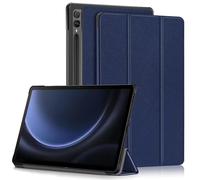 Yiernuo Custodia per Samsung Galaxy Tab S9 FE+/Tab S9 FE Plus/Tab S9 Plus 12,4 Pollici SM-X610/X616 X810/X816B/X818U Tablet,Ultra Sottile Cover con Funzione Supporto e Auto Sveglia/Sonno,Blu scuro
