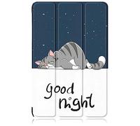 Yiernuo Custodia per Samsung Galaxy Tab S9 FE+/Tab S9 FE Plus/Tab S9 Plus 12,4 Pollici SM-X610/X616 X810/X816B/X818U Tablet,Ultra Sottile Cover con Funzione Supporto e Auto Sveglia/Sonno,Gatto pigro