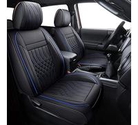 YIERTAI Coprisedili per Toyota Tacoma 2005-2022 Crew Double Cab TRD Sport Limited Nightshade Edition Pickup Airbag compatibile con il cuscino del sedile dell'automobile (5 pezzi set completo/nero-blu)