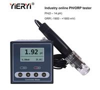 Yieryi Originale Online Industriale PH Controller ORP Meter Monitor Digitale 0.02 PH 1MV Superiore Inferiore Limite di Controllo Allarme PH Tester