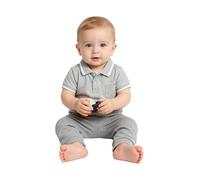 Yiesvsov Bimbo Camicetta Uomo Camicie Prestazione Attiva Camicie da Uniforme Scolastica Camicetta Sportiva Ragazzini Blusa Giocare Grigio 3-4 Anni