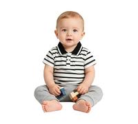 Yiesvsov Bimbo Camicetta Uomo Camicie Prestazione Attiva Camicie da Uniforme Scolastica Camicetta Sportiva Ragazzini Blusa Giocare Bianco e Nero 7-8 Anni