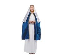 Yiesvsov Donna Robe Arabo Cosplay Arabo del Medio Oriente Manica Lunga Lotta Greco Romana Abbigliamento Costumi Antichi Romani Maschera Blu L