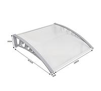 YIFAA Pensilina Modulabile Tettoia, Tenda Porta (60x100cm)