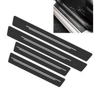 YIFANFENGSHUN 4 Pezzi Carbon Fiber Guard Soglia Porta per Ford Tourneo Courier I 2014-2024, Accessori Styling Dll'auto Carbon Fiber Guard Soglia Porta Auto Esterno Piastra