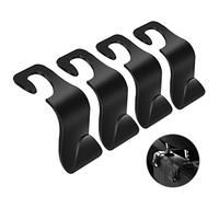 YIFANFENGSHUN 4 Pezzi Ganci Poggiatesta Auto per Peu-geot 207, Ganci per Seggiolini Auto Gancio Organizzatore Conservazione Gancio Organizer Seggiolino