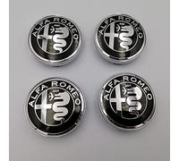 YIFANFENGSHUN 4 Pezzi Tappi Coprimozzo per Alfa Romeo Giulietta (Type 940) 2010-2016, Auto Coprimozzo Ruota Centrale Coprimozzo Copricerchi Tappi Mozzo Centrale Ruota Coprimozzi Auto,56mm-B