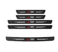 YIFANFENGSHUN 5 Pezzi Fibra di Carbonio Battitacco per Auto per Mitsubishi Shogun IV (3-Door) 2014-2019, Anti Usura Soglia AntiGraffio Benvenuto Pedaliera Styling Accessori