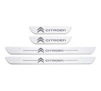 YIFANFENGSHUN Acciaio Inossidabile Battitacco per Citroen C4 C-Triomphe 2007-2011, Protezione Soglia della Porta Benvenuto Pedaliera Copertura Batticalcagno Accessori Auto