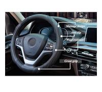 YIFANFENGSHUN Coprivolante Auto per Audi A4 allroad (B9 8W) 2019-, Antiscivolo Traspirante Copertura Copri Sterzo Macchina Copertura di Volante Decorazione Accessori,A