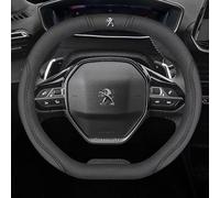 YIFANFENGSHUN Coprivolante Auto per Peugeot 3008 II 2020-2023, Antiscivolo Traspirante Copertura Copri Sterzo Macchina Copertura di Volante Decorazione Accessori,A