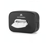 YIFANFENGSUN 1 Pezzi Porta Fazzoletti Auto per Citroen C4 SpaceTourer 2018-2020, Supporto Tovaglioli Parasole Organizzatore Pelle PU Distributore Carta Sospeso Accessori Interni Scatola