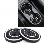 YIFANFENGSUN 2 Pezzi Sottobicchieri da Auto per Honda S660 2015-2022, Auto Sottobicchiere Sottobicchiere Antiscivolo Coaster Sottobicchieri Accessori per Auto,White