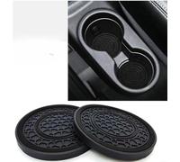 YIFANFENGSUN 2 Pezzi Sottobicchieri da Auto per Honda S660 2015-2022, Auto Sottobicchiere Sottobicchiere Antiscivolo Coaster Sottobicchieri Accessori per Auto,Black