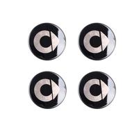 YIFANFENGSUN 4 Pezzi Coprimozzo Centrale per Smart Fortwo Forfour 450 451 453 58 mm, Tappi Mozzo Centrale Cerchioni Copertura Antipolvere Auto Emblema Coprimozzo Ruota