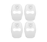 YIFANFENGSUN 4 Pezzi Protezione per Serratura Portiera Auto per Peugeot 208 II 2019-2023, Protection Latch Covers Antiruggine Antifurto Serrature Porte Accessori Auto,A