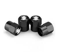 YIFANFENGSUN 4Pcs Cappucci Stelo Valvola Pneumatici per Suzuki Dzire III 2017-2020, Tappi Copripolvere Copri Pneumatici Auto Metallo Coperture Valvole Auto Accessori,A