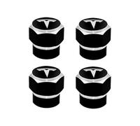 YIFANFENGSUN 4Pcs Cappucci Stelo Valvola Pneumatici per Tesla Model S 2016-2021, Tappi Copripolvere Copri Pneumatici Auto Metallo Coperture Valvole Auto Accessori,A