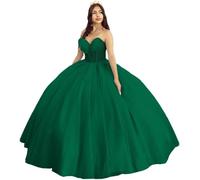 Yifanier Abiti Quinceanera a Farfalla con Volant a Fiocco Abiti Quinceanera con Fiocco Abito da Ballo Scintillante Senza Spalline MT023