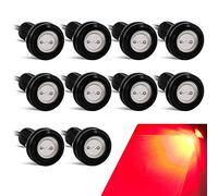 yifengshun 10PCS Luce Dell'occhio D'aquila Alta Potenza 18mm 9W Eagle Eye LED Per Luce Di Marcia Diurna Per Auto Moto Luci di Posizione DRL (Rosso)