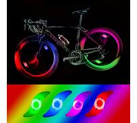 yifengshun 4 x LED luce Ruota della bicicletta, luce LED impermeabile Velo Ruota con 3 modalità di lampeggiamento Lampada LED Ruota bici per bicicletta Adulto e Bambino (colorato)