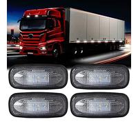 yifengshun 4pcs 3LED Luci Di Posizione Laterali Bianco 12-24V Super Bright Impermeabile Luce Per Rimorchio Applicabile Per Camion Camper Truck RV Boat Anteriore Posteriore Luci Di Ingombro Per