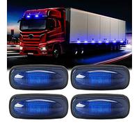 yifengshun 4pcs 3LED Luci Di Posizione Laterali Blu 12-24V Super Bright Impermeabile Luce Per Rimorchio Applicabile Per Camion Camper Truck RV Boat Anteriore Posteriore Luci Di Ingombro