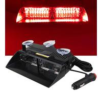 yifengshun rosso 16LED luce di emergenza faro di emergenza luce stroboscopica spia 12V ad alta luminosità per tetto/parabrezza/cruscotto con ventosa all'interno del rimorchio del camion
