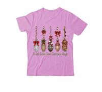 Yifinomi A Girl Gotta Have Christmas Magic Shirt, Witchy Christmas, maglietta natalizia con scollo a V, Rosa-1, XXL