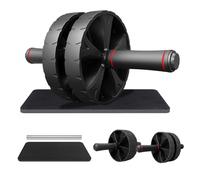 YIFMOO Ab Wheel, attrezzo per addominali per la casa, AB Roller per addominali con tappetino per ginocchia, attrezzo antiscivolo per il fitness per principianti, esperti e professionisti