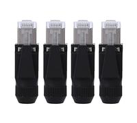 Yige Store, 4 connettori RJ45 per cavo di rete, adattatore per cavi di rete, adatti per dispositivi elettrici compatibili
