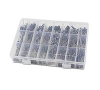 Yige Store - 500 condensatori elettrolitici assortiti, 24 valori, 10 V/16 V/25 V/50 V (0,1 uF ~ 1000 uF)