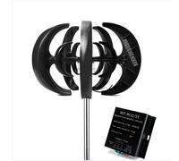 YIGECHENXIN 12v, Generatore di Turbina Eolica Verticale 12V-220V 1000W-3000W Basso Rumore Piccola Turbina Eolica per Uso Domestico, per Sistemi Eolici e Solari (Nero)