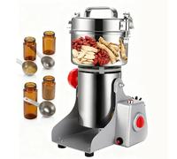 YIGECHENXIN 1500G, Macinatore Elettrico per Cereali, Macinacaffè Commerciale in Acciaio Inossidabile ad Alta velocità per Spezie, Regolabile da 50 a 300 Mesh per Cereali, Erbe, Spezie e Altro Ancora