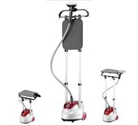 YIGECHENXIN 2 su 1 piroscafo Portatile in Piedi, 11 Marcia Regolabile in casa USA Un Ferro da Vapore a Doppia Asta con 1,25 m di Alimentazione Forte rimozione delle Rughe Forte